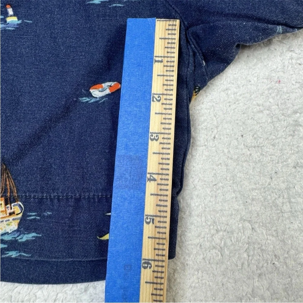 Polo Ralph Lauren Linen Blend Nautical‎ Shorts Blue Boats Size 29 Sailing
